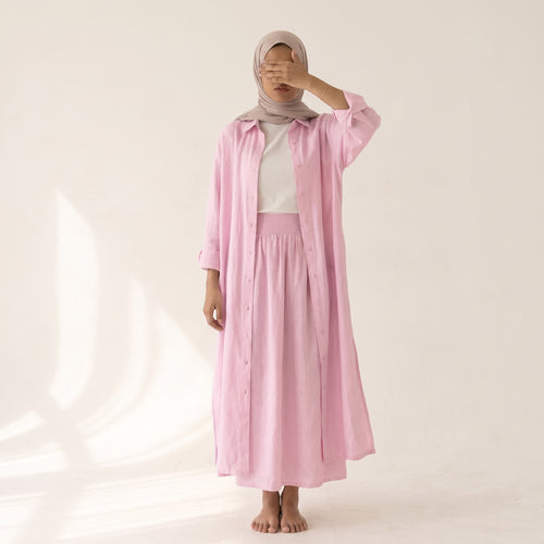 Ensemble TIFA en Lin baby pink