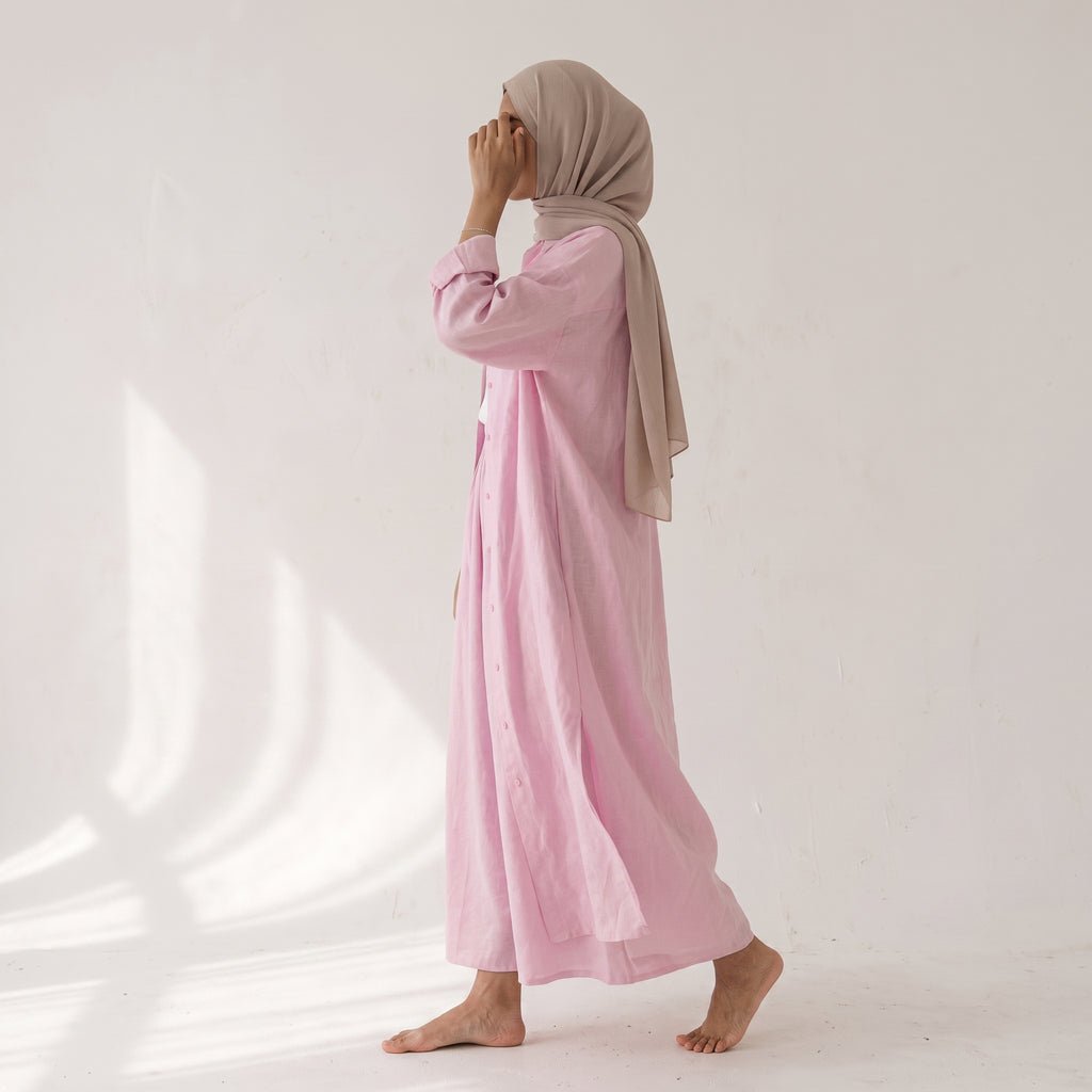 Ensemble TIFA en Lin baby pink