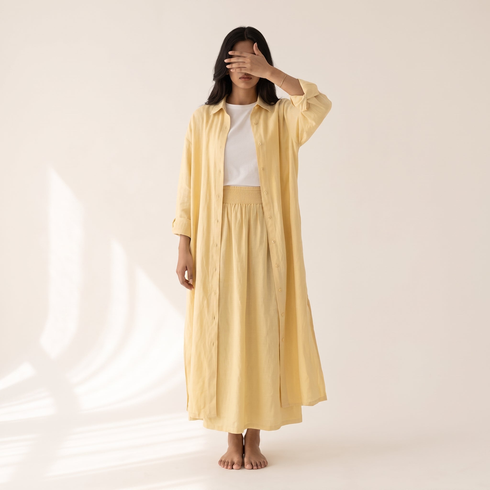 Ensemble TIFA en Lin butter yellow