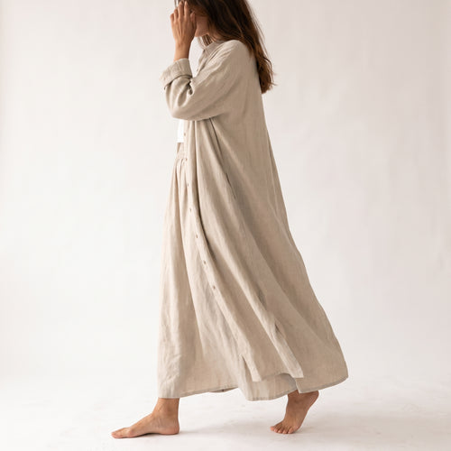 Ensemble TIFA en lin beige